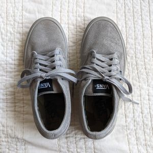 Gray suede camo Vans sneakers